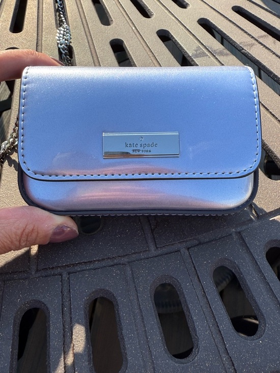 kate spade Accessories - Kate Spade New York Kenzie Card Case Crossbody in a metallic finish, NWT